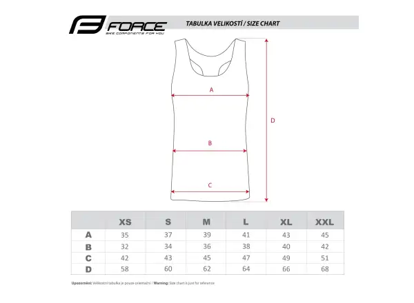 Force Chance women's tank top with bra black