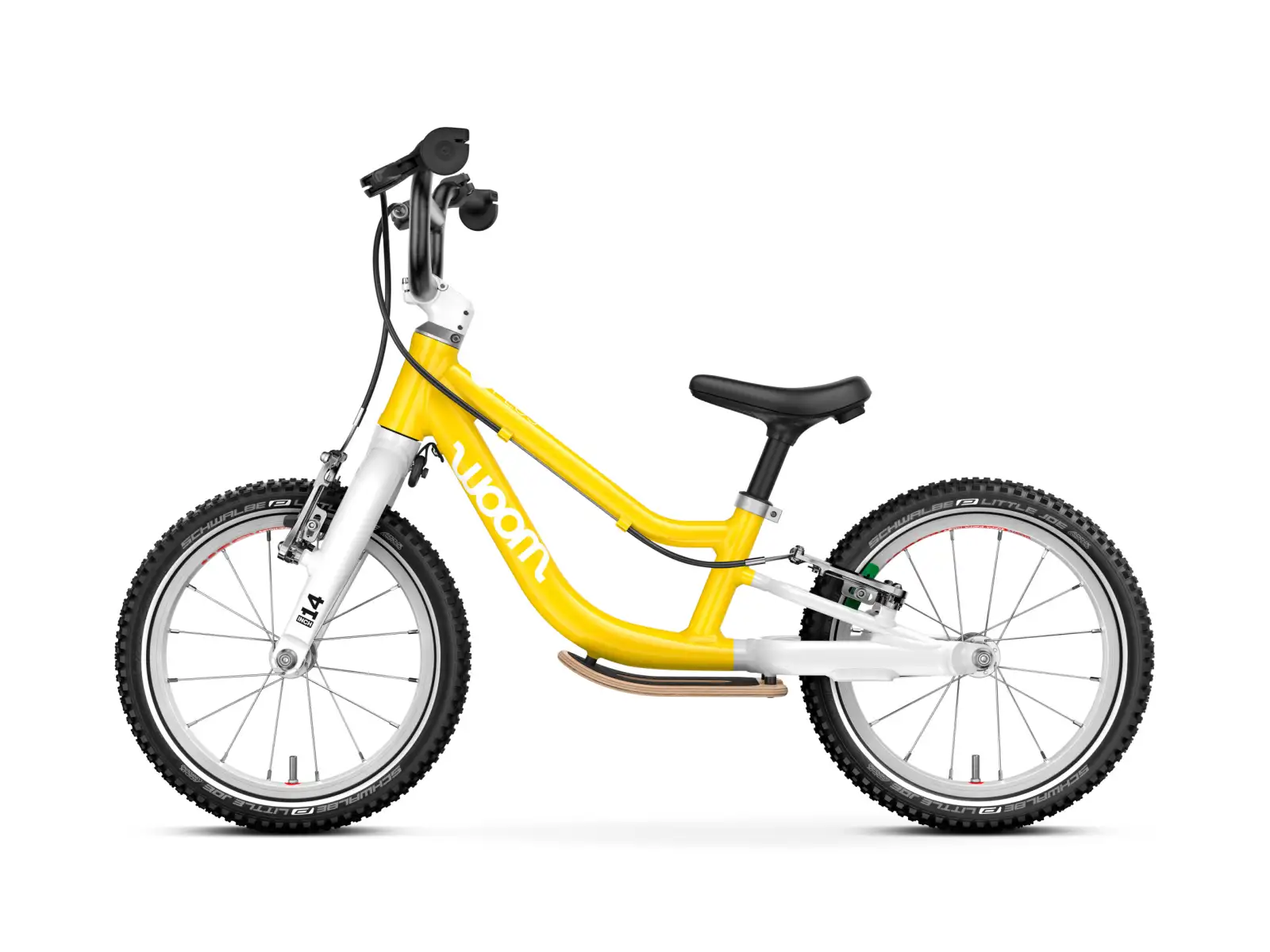 Woom GO 1 Plus Vibrant Yellow 14 children's balance bike