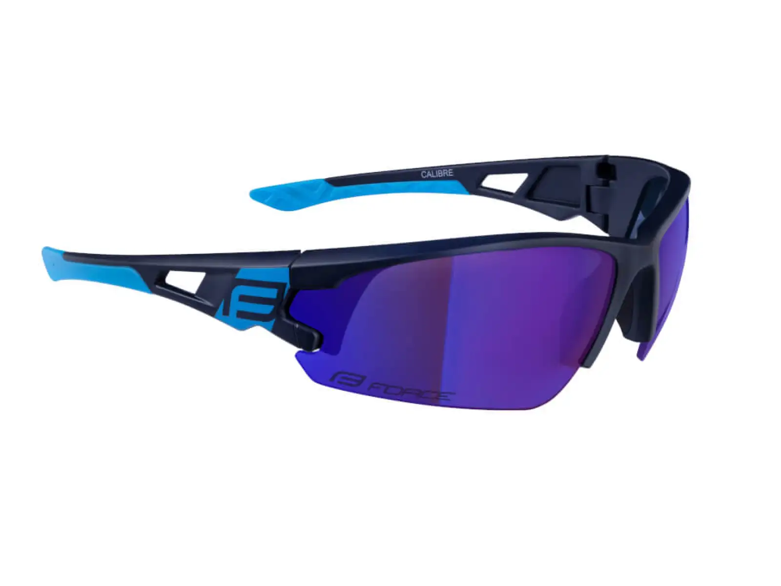 Force Calibre cycling glasses blue/blue mirror lenses
