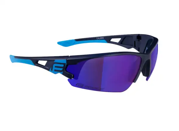 Force Calibre cycling glasses blue/blue mirror lenses
