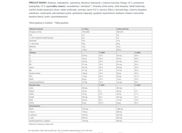 Sponser Long Energy hypotonic drink with peptides 1200 g