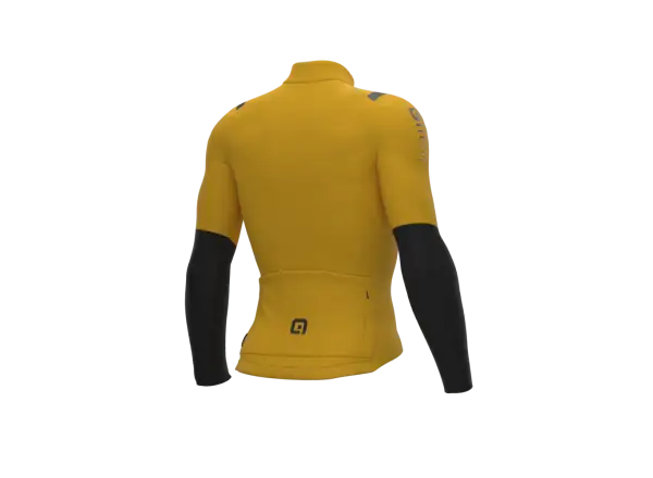Alé R-EV1 Warm Race 2.0 men's winter jersey long sleeve yellow