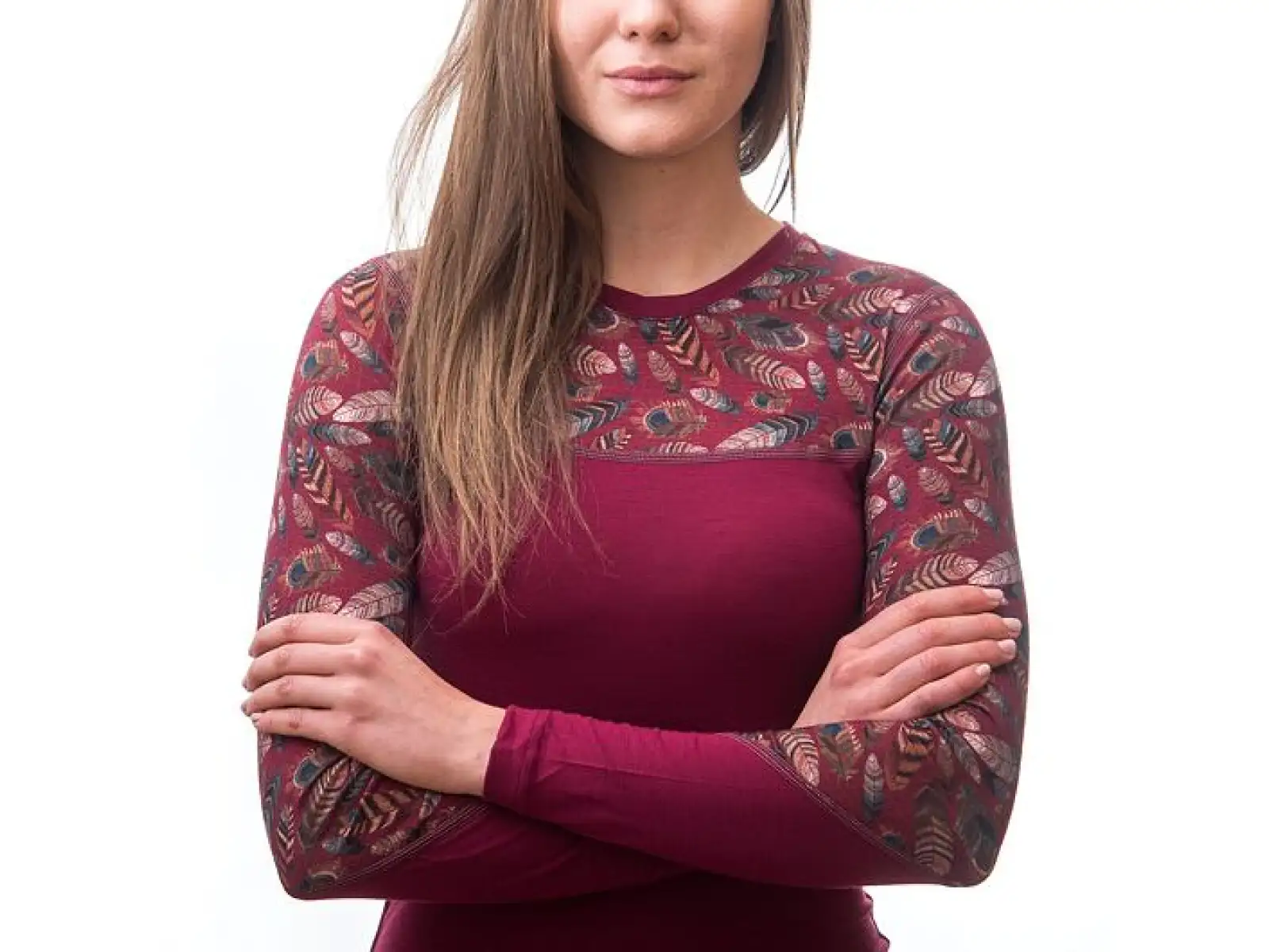 Sensor Merino Impress women's long sleeve shirt Lilla/Feather