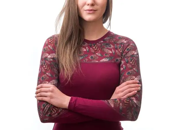 Sensor Merino Impress women's long sleeve shirt Lilla/Feather