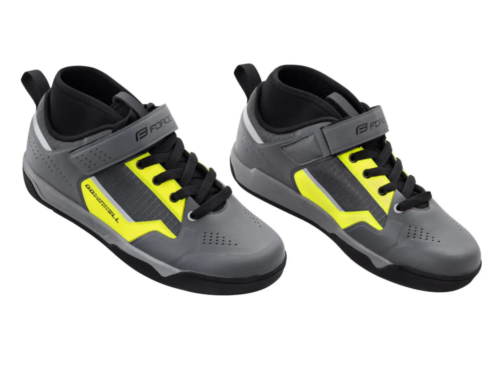 Force Downhill MTB men's shoes grey/fluo