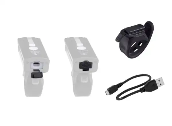 Force Alert front light USB black