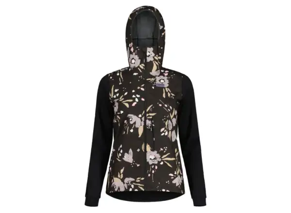 Maloja SennesM. Printed women's jacket Deep Black Brushflower