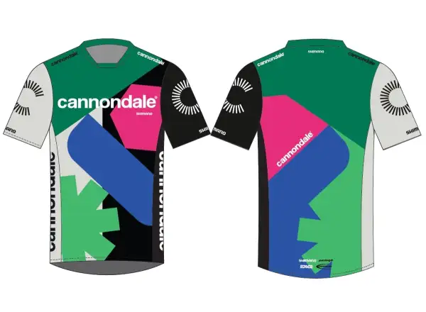 Cannondale CFR Replica men's jersey short sleeve black/white/green