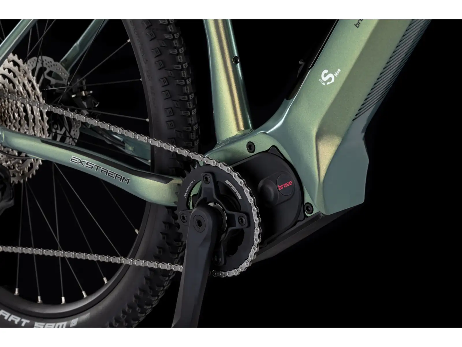 4EVER Exstream Team 820 mountain e-bike Snake green/hologram
