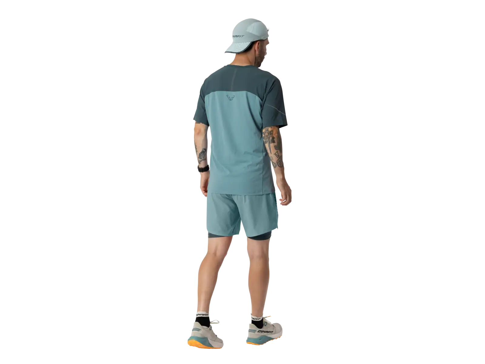 Dynafit Alpine Pro 2in1 men's running shorts Smoke Blue