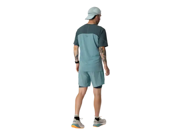 Dynafit Alpine Pro 2in1 men's running shorts Smoke Blue