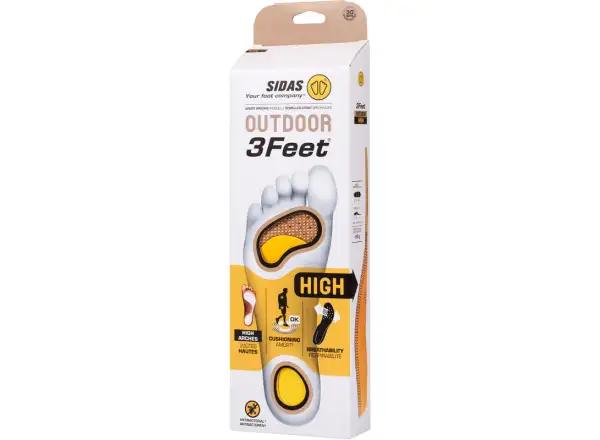 Sidas 3Feet Outdoor High insoles high arch 1 pair