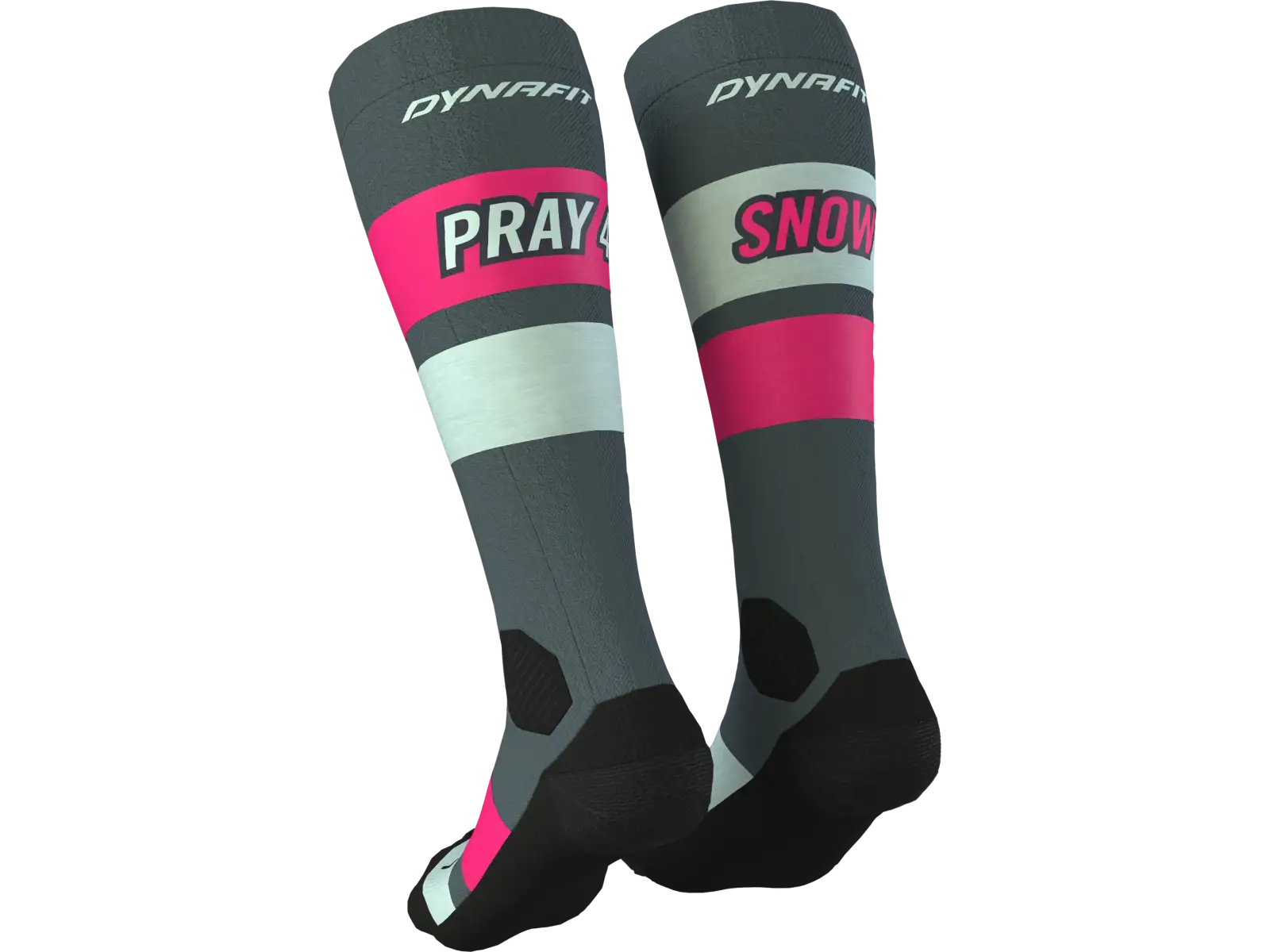 Dynafit Free Touring Graphic ski socks Flamingo/Stripes