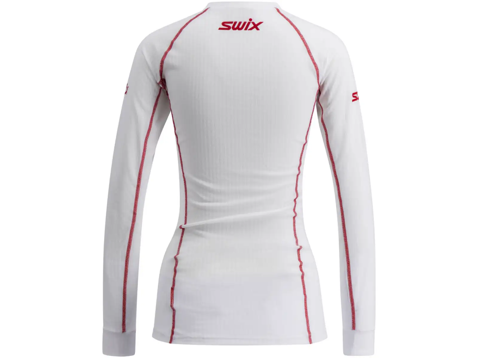 Swix RaceX Classic women's long sleeve shirt Bright White/Swix Red