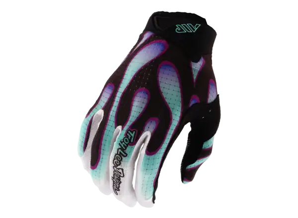 Troy Lee Designs Air Mono gloves Overspray Black/Real Teal