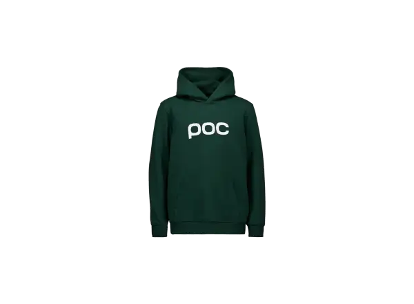 POC Hood Jr kids hooded sweatshirt Pargasite Green/Hydrogen White