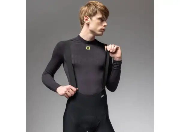 Alé R-EV1 Clima Warm Plus 2.0 men's winter bib tights with insert Black