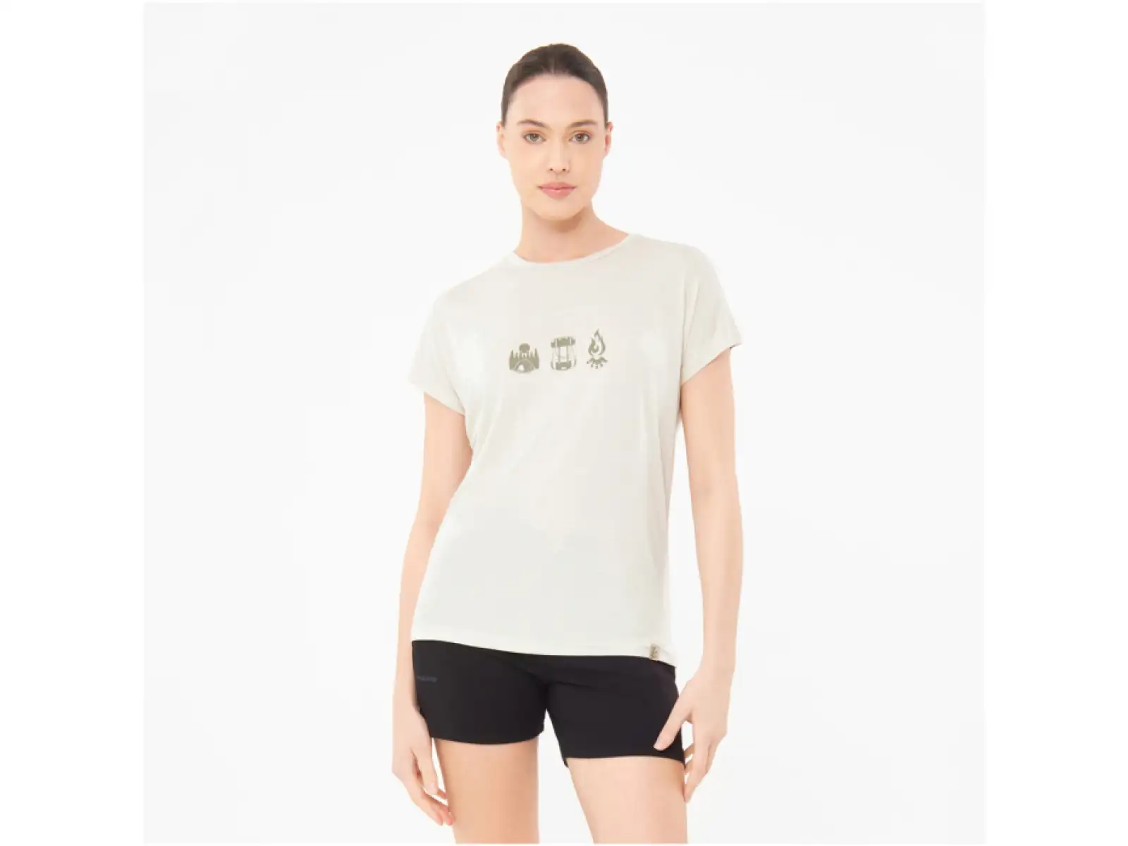 Viking Likelo women's T-shirt short sleeve Beige