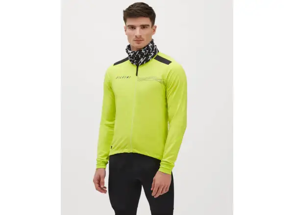 Silvini Ghisallo men's jacket lime/blue