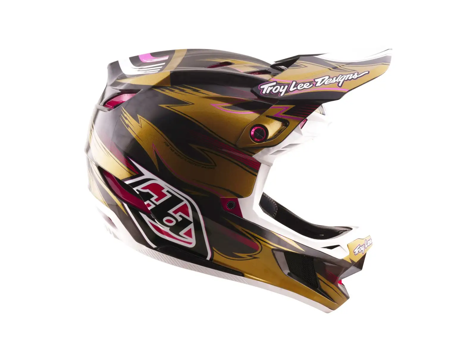 Troy Lee Designs D4 Carbon MIPS Cyclops helmet Gold