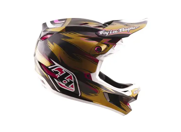 Troy Lee Designs D4 Carbon MIPS Cyclops helmet Gold