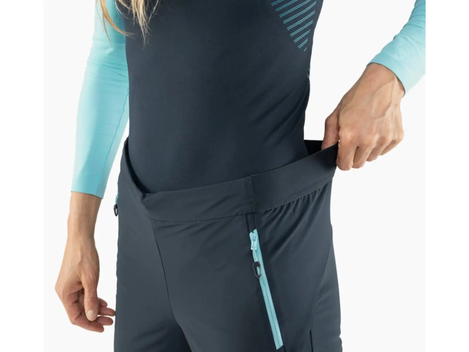 Dynafit Speed Dynastretch women's pants Black Out/Pink Glo