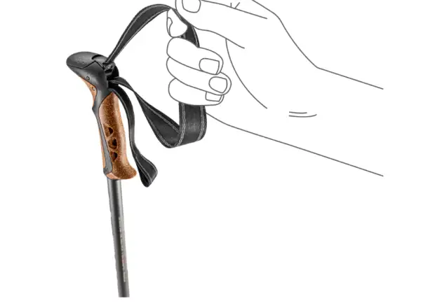 Khumbu Lite trekking poles black-pale clay light-dark anthracite