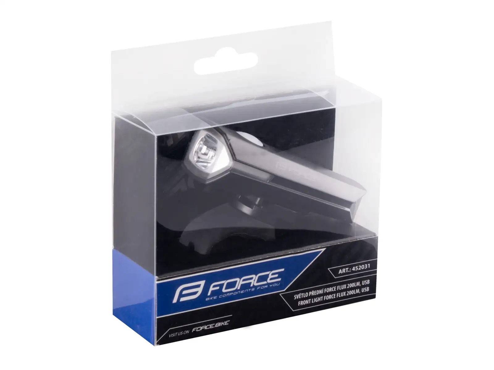 Force FLUX 200 lm front light černá