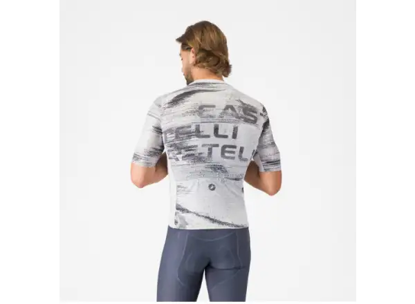 Castelli Stratus Logo men's jersey short sleeve White/Smoky Gray