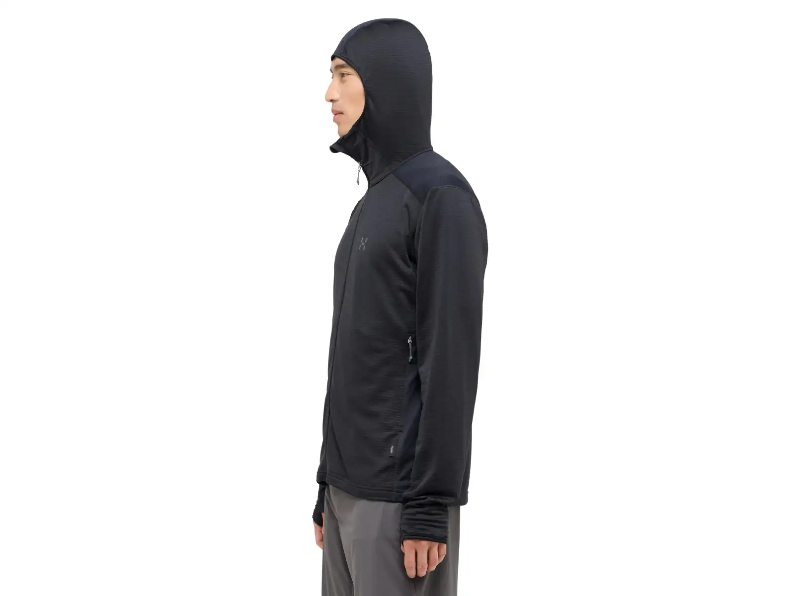 Haglöfs L.I.M Mid Multi Hood men's sweatshirt True Black