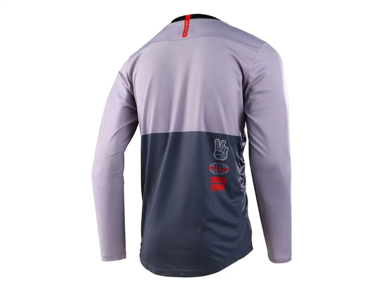 Troy Lee Designs Flowline Scripter men's jersey long sleeve charcoal