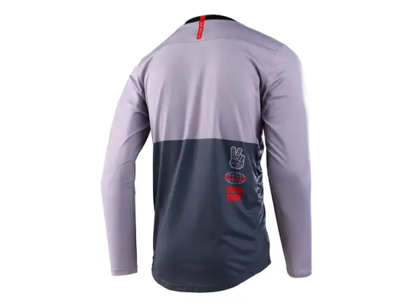 Troy Lee Designs Flowline Scripter men's jersey long sleeve charcoal