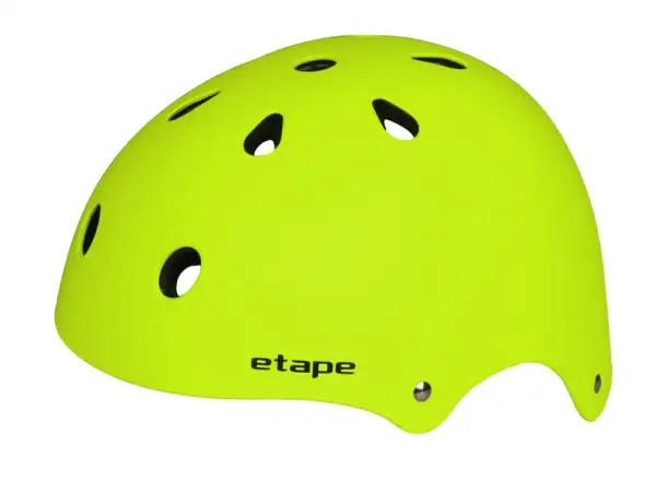 Etape Caddy children's helmet yellow fluo matte