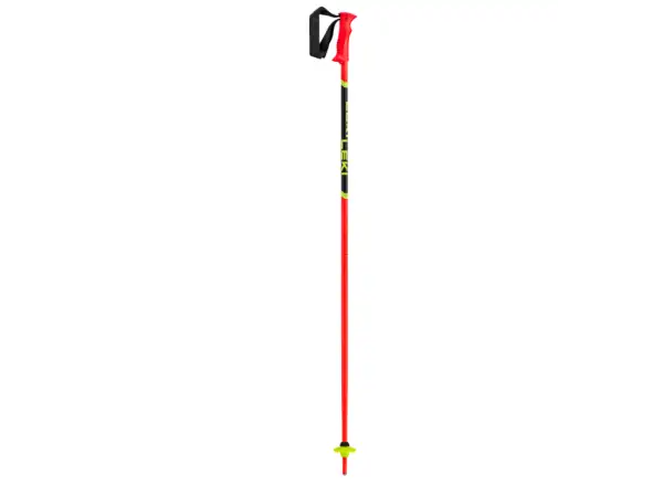 Leki Racing Kids children's downhill poles Bright Red/Black/Neon Yellow