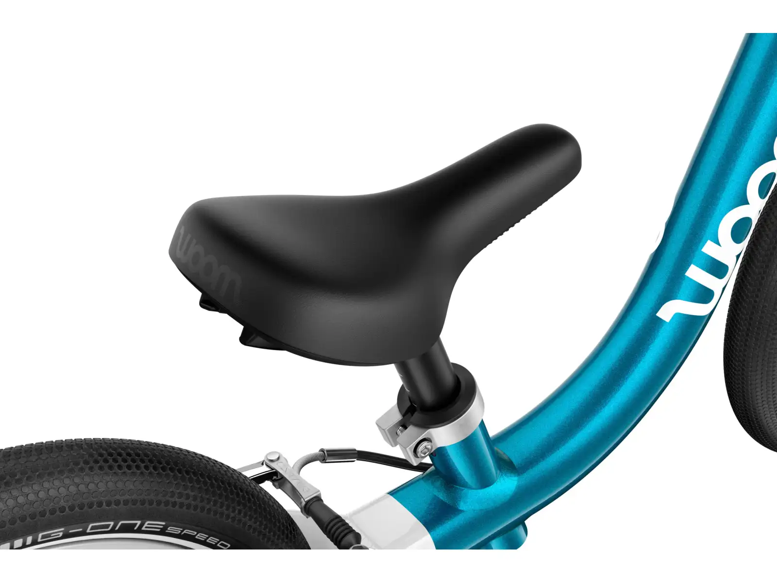 Woom GO 1 children's balance bike 12" Metallic Blue