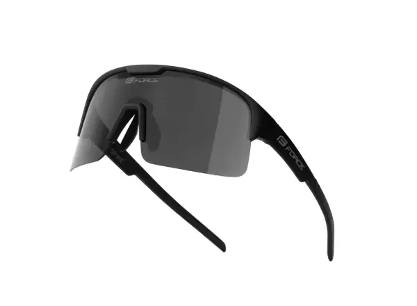 Force Spire cycling glasses black/black mirrored lens