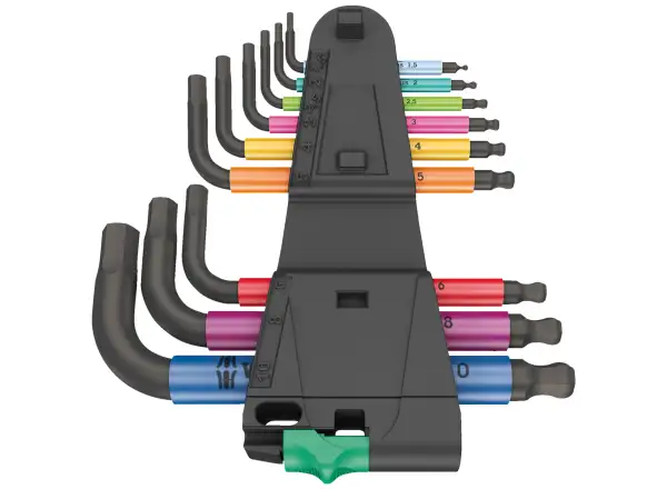 Wera 950/9 Hex-Plus Multicolour 2 hex L-keys short set 9 pcs