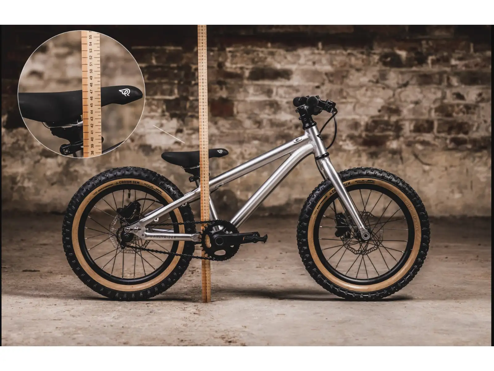Early Rider Hellion 16 kids bike Brushed Aluminium