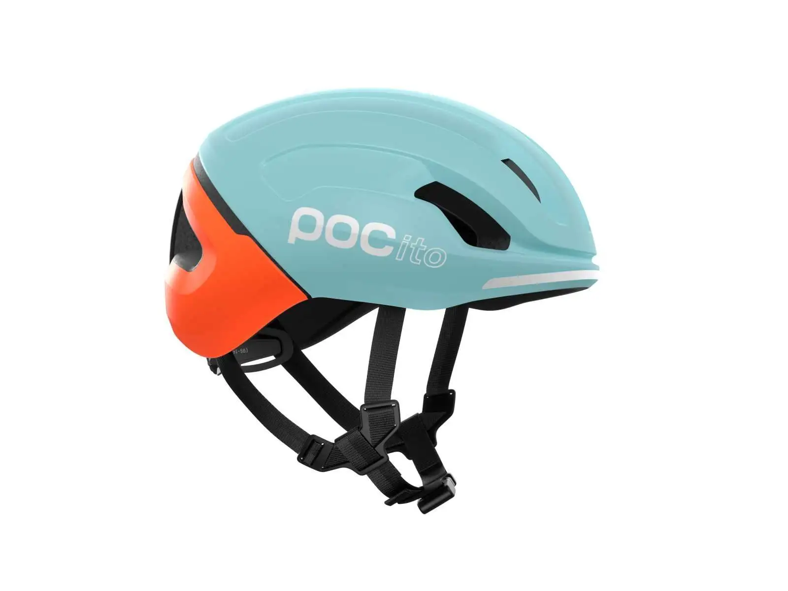 POC POCito Omne MIPS kids helmet Indicolite Blue Matt/Carnelian Orange Matt