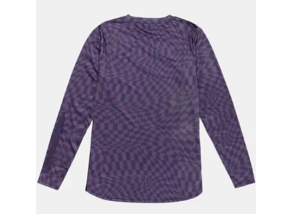 Troy Lee Designs Lilium Twisted Checkers women's jersey long sleeve Deep Purple
