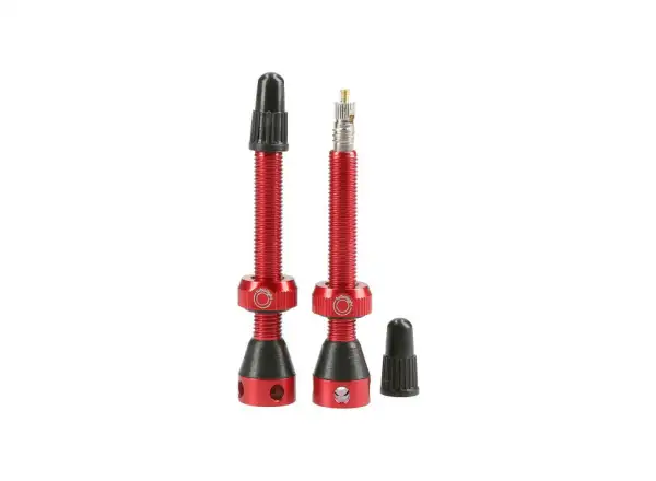 Tubolight valves 50 mm red pair