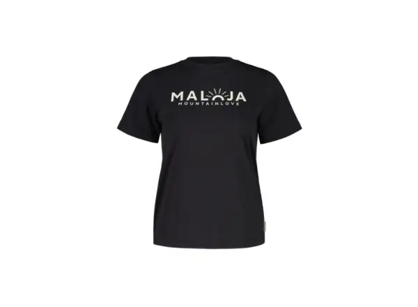 Maloja HornleM. women's t-shirt short sleeve Deep Black