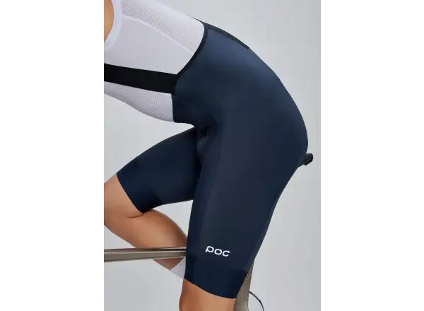 POC Cadence men's cycling shorts with pad and bib Apatite Navy