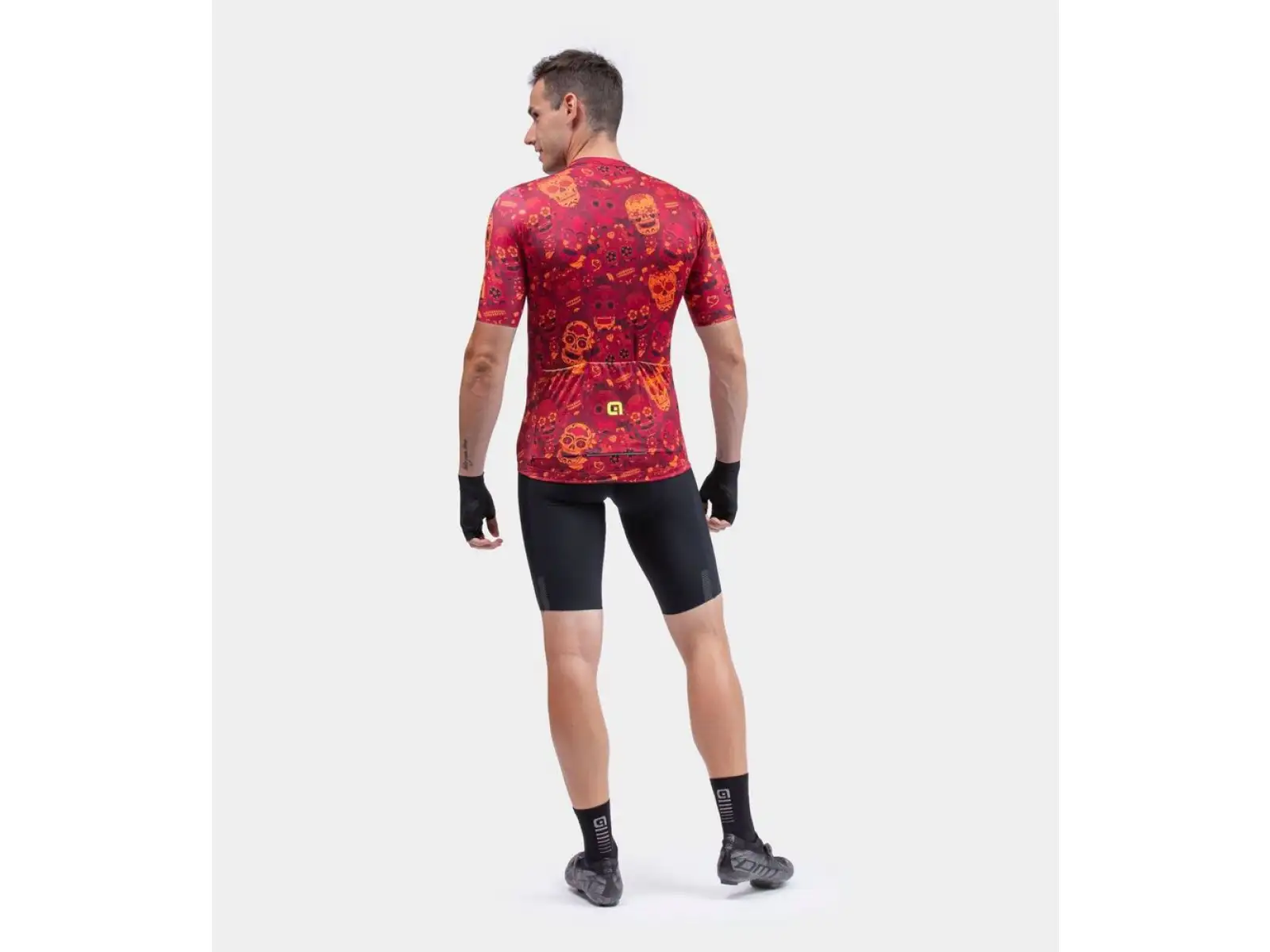 ALÉ Solid Mexico men's jersey short sleeve Bordeaux