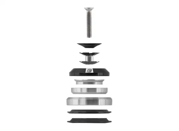Force Taper 1 1/8"-1 1/2" integrated headset black NEW