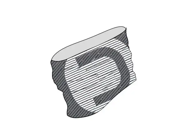 Dotout Mesh neck warmer Grey/White size UNI