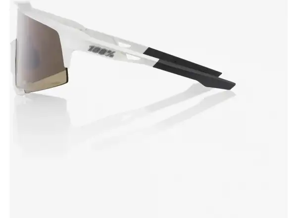 100% Speedcraft goggles Matte White/HiPER Silver Mirror