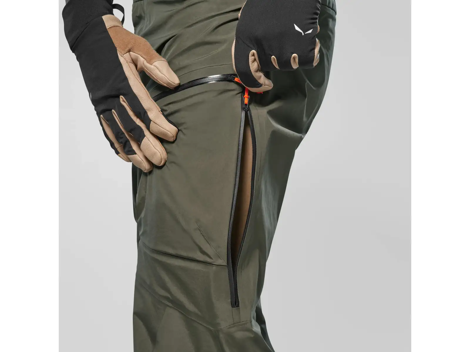 Salewa Sella 3L Powertex men's pants Dark Olive