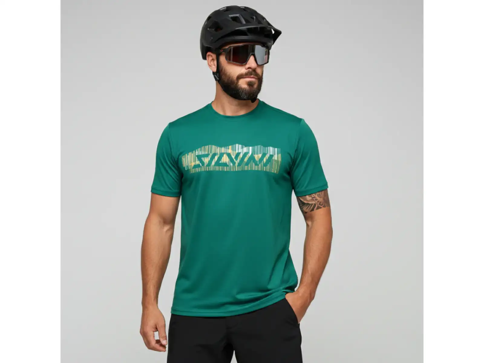 Silvini Denno men's loose jersey short sleeve Olive Tiger