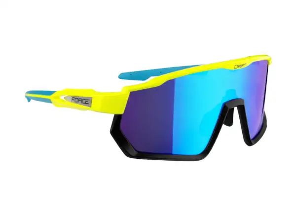 Force Drift men's glasses fluo/black/blue contrast lens